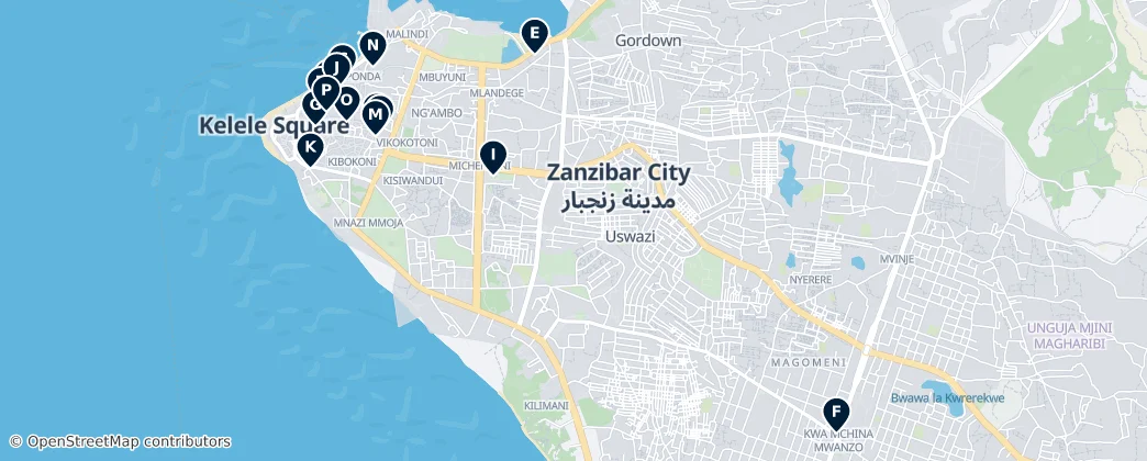 Карта Zanzibar Cultural Treasures
