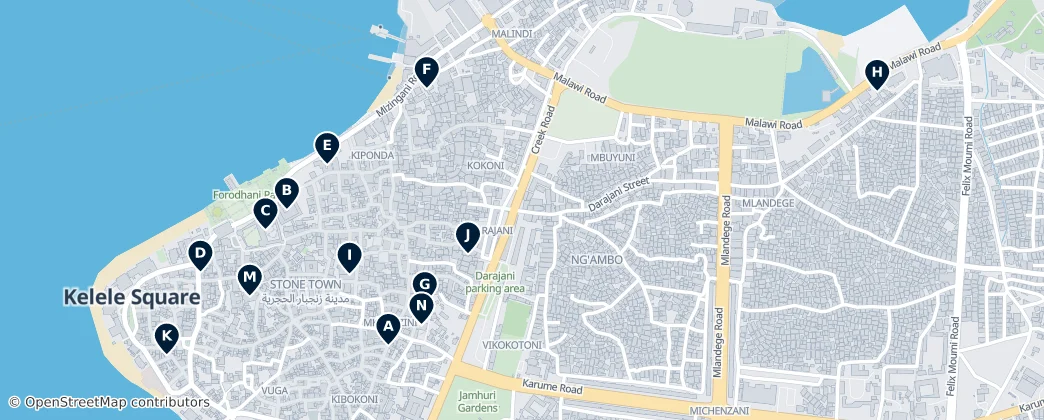 Map of Zanzibar Urban/West: Essential Historical & Cultural Journey