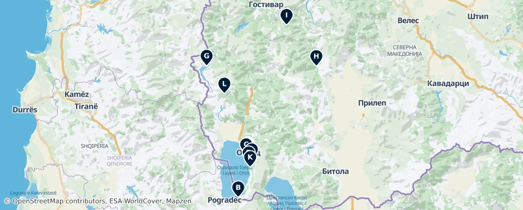 Sacred Sites of Importance — Map