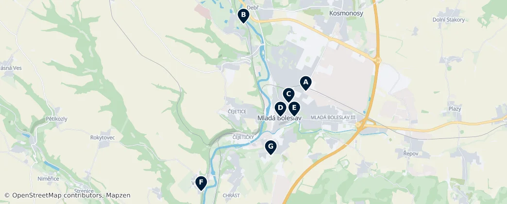 Culture and History — mapa