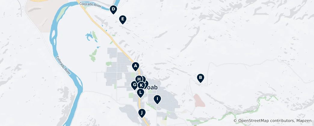 Mapa de Moab's Essential Red Rock Wonders