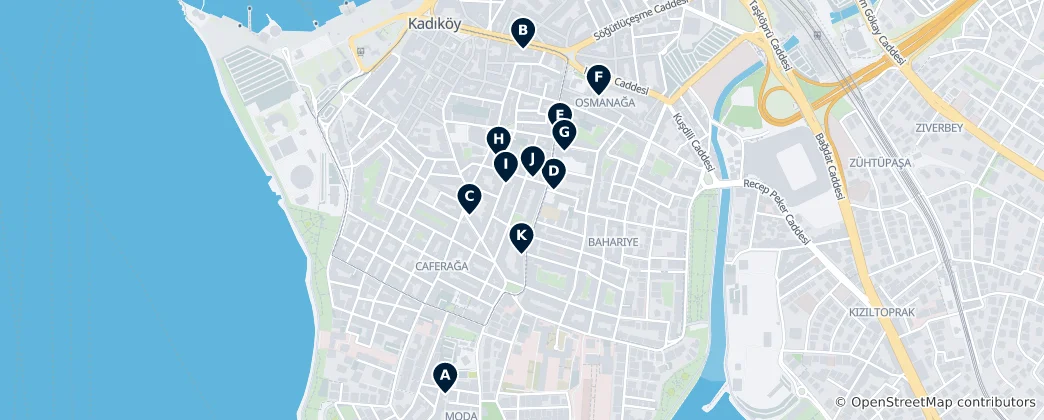 Karte von Kadıköy Theatre and Arts