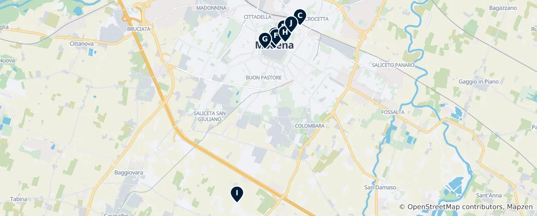 Map of Modena Essentials