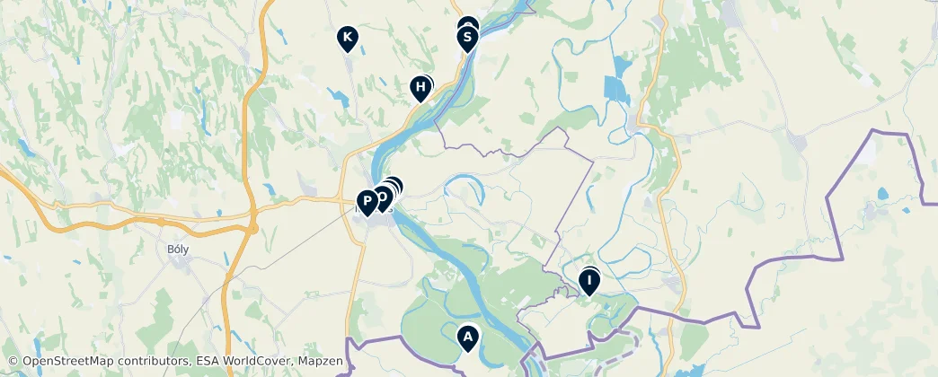 Mohácsi járás: Unmissable Heritage and Landscapes – Mapa