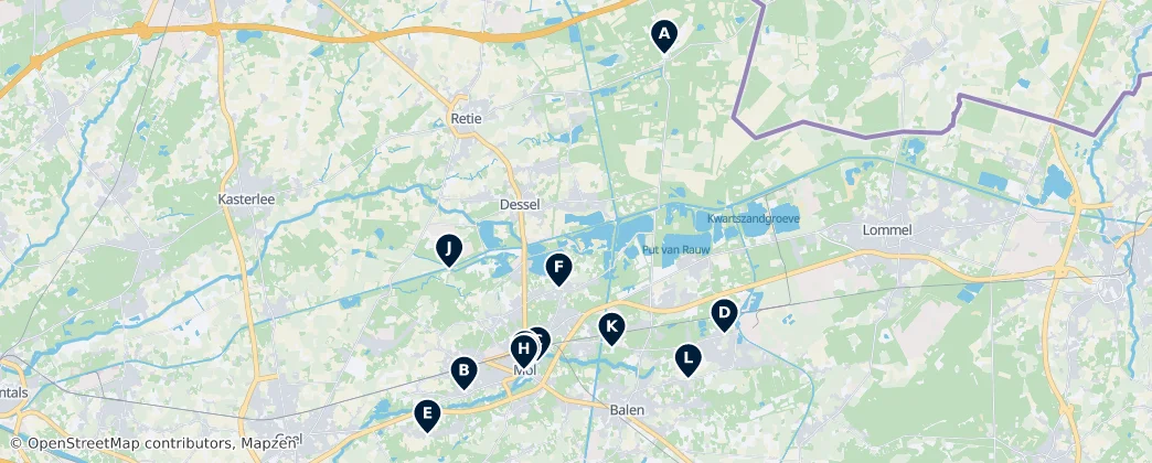 Heritage Sites in Mol — Harita