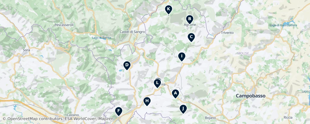 Provincia di Isernia Essentials — Map