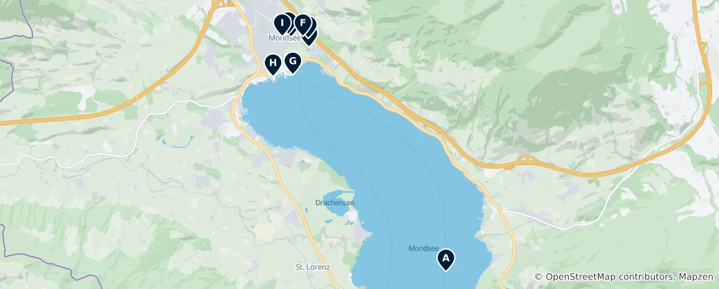Karte von Mondsee Essentials