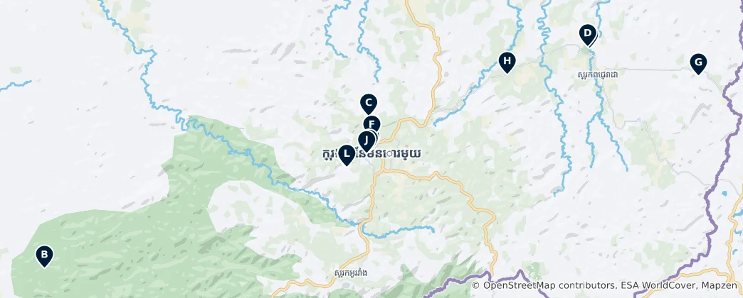 Karte von Mondulkiri Essentials