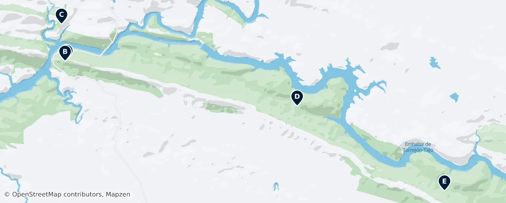 Mapa De Sitios Históricos de Monfragüe