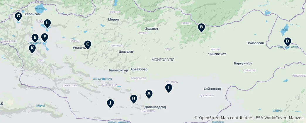 Mapa Nature and Scenic Viewpoints