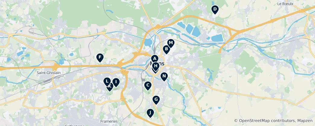 Map of Parks & Nature Spots