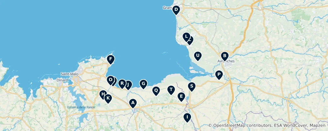 Mapa De Notable Religious Sites