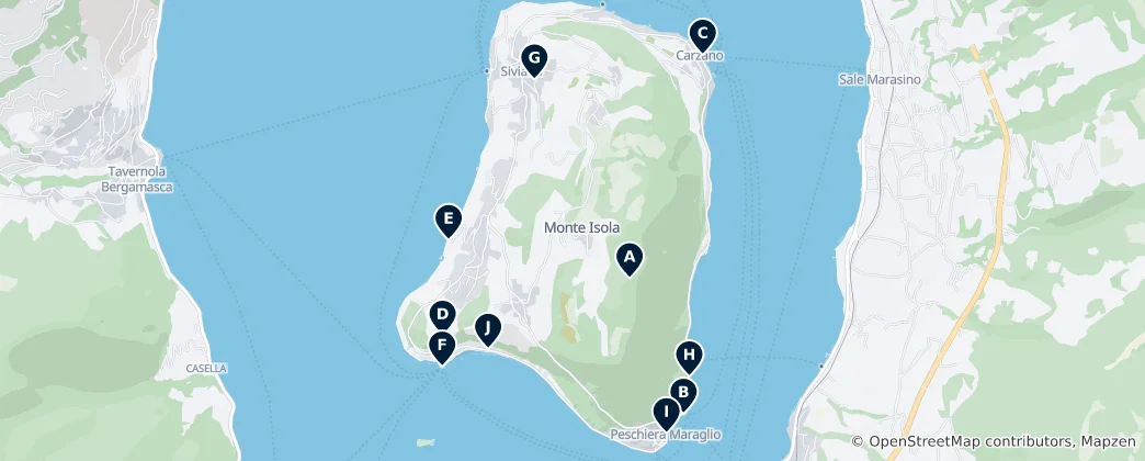 Mapa De Monte Isola Essentials
