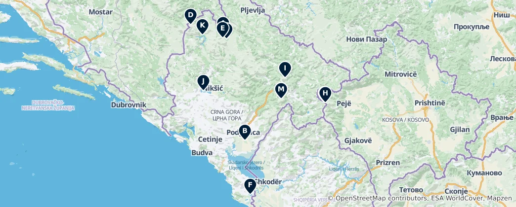 Map of Natural Wonders