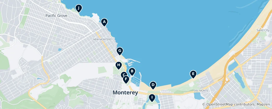 Map of Monterey Parks & Nature