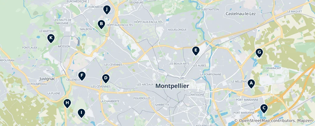 Karte von Historische Schlösser und Denkmäler
