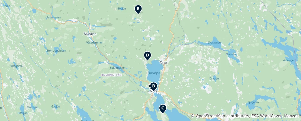 Mapa Mora's Top Sights