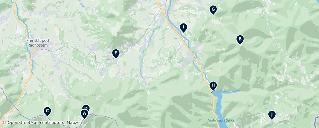 Moravian-Silesian Beskids Essentials — Mappa
