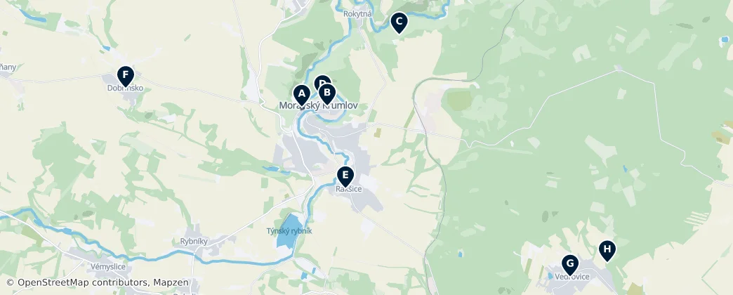 Moravský Krumlov Essentials — Mappa