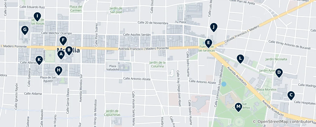 Map of Morelia Essentials