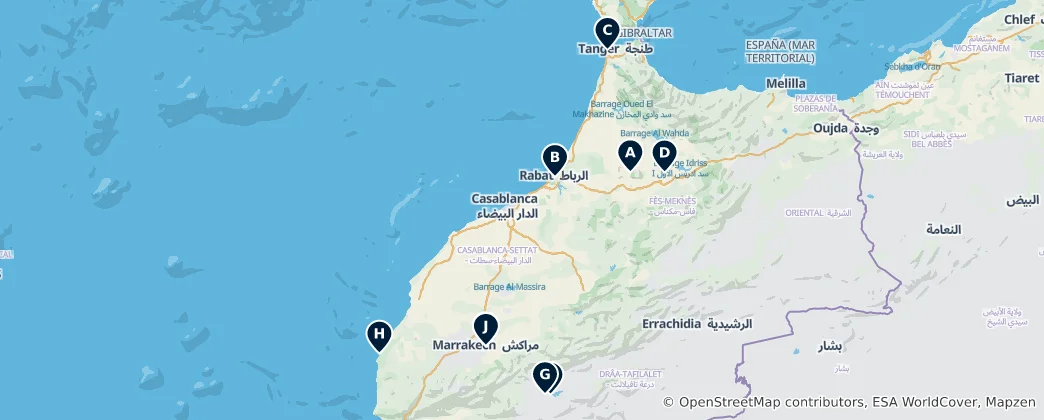 Mapa Historical Ruins