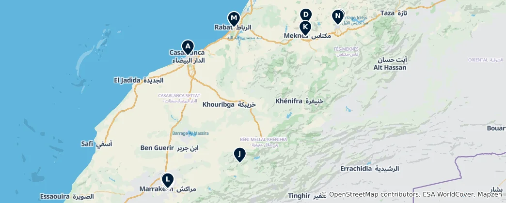 Map of Morocco Essentials