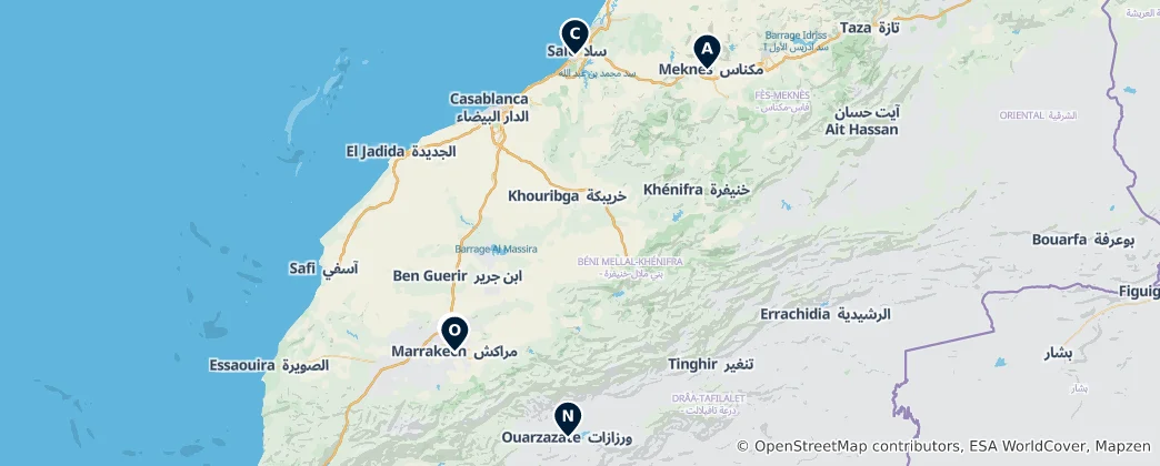 Mapa Museums & Culture