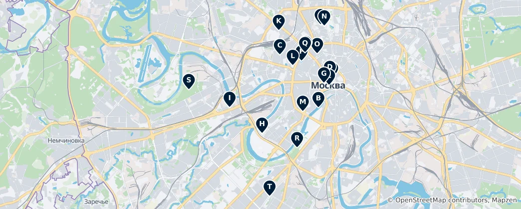 Mapa Moscow's Hidden Gems