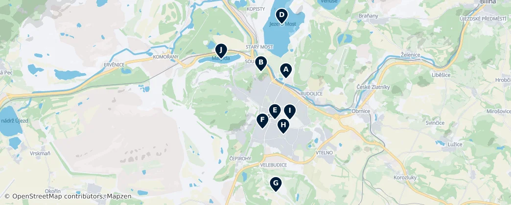 Most Unmissables — Mapa
