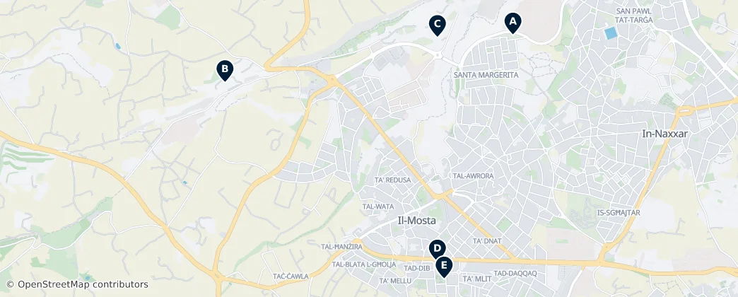 Hidden Gems of Mosta — Mappa