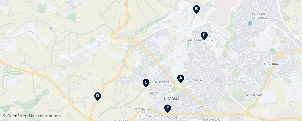Historic Churches of Mosta — Mappa