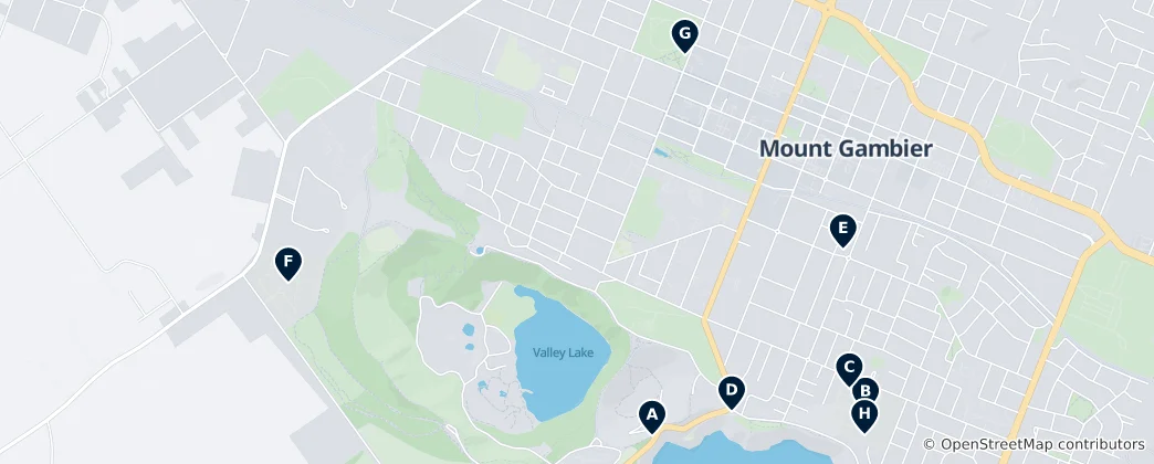 Mappa di Historic Cemeteries & Memorials