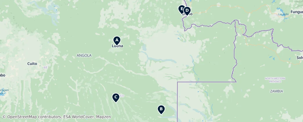 Regional Airports — Mapa
