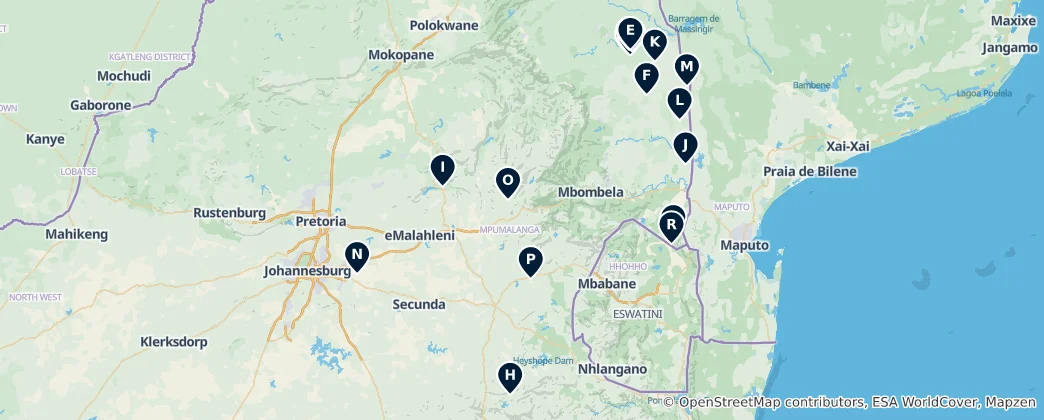 Map of Nature Reserves & Wildlife