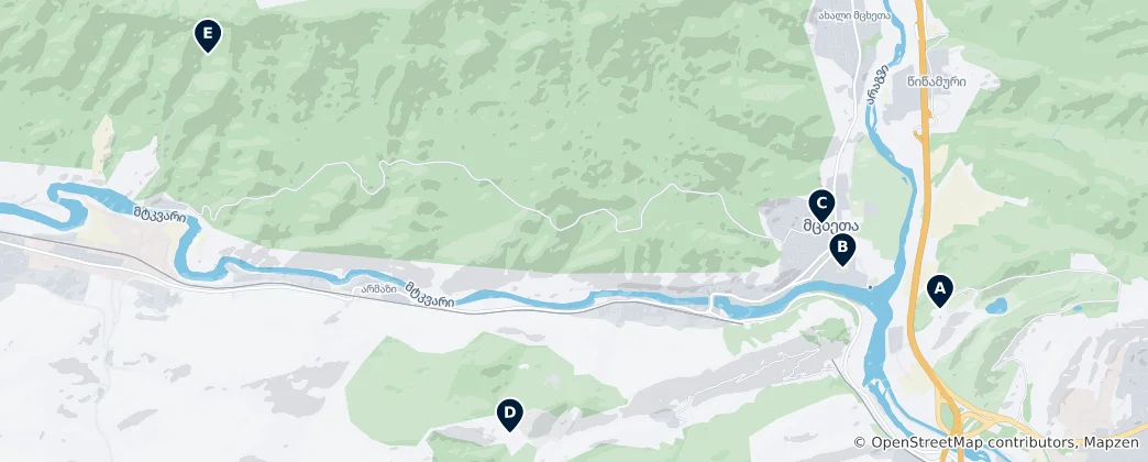 Map of Mtskheta's Essential Heritage
