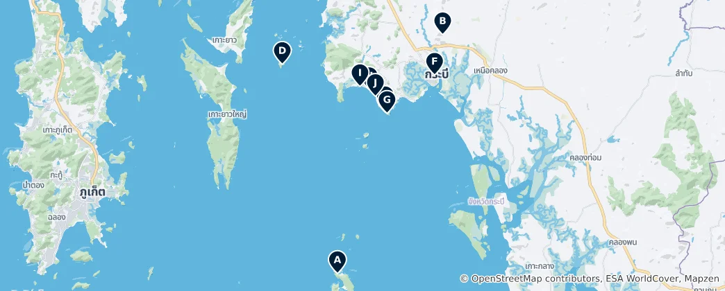 Map of Mueang Krabi Essentials