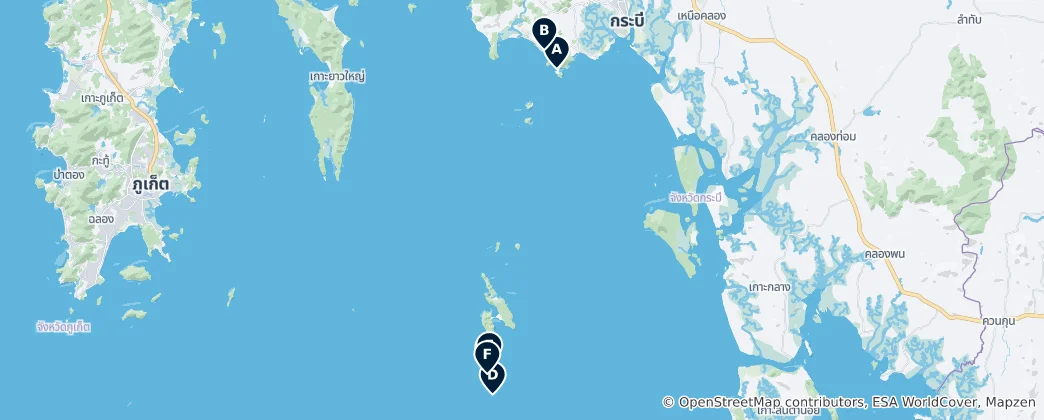 Mappa di Top Diving Spots