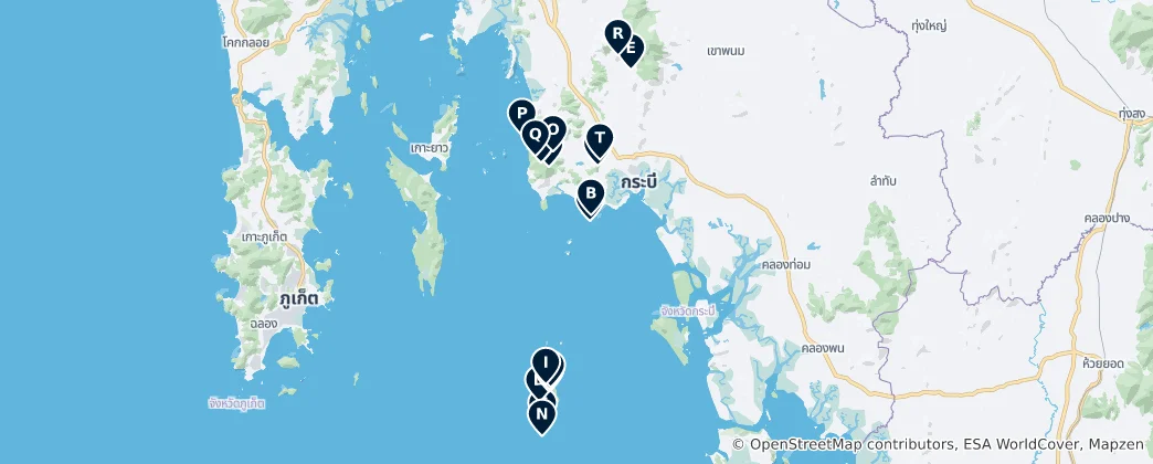 Mapa Viewpoints and Caves
