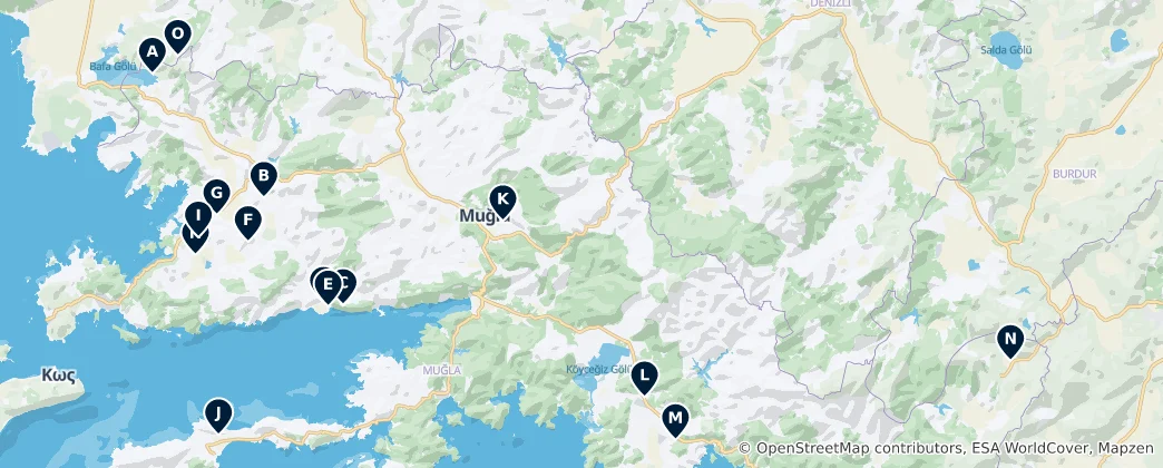 Mapa Sacred Sites and Mosques