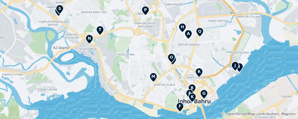 Map of Shopping & Market Destinations