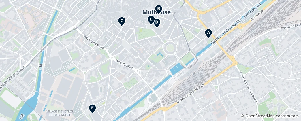 Mappa di Mulhouse Museums and Galleries