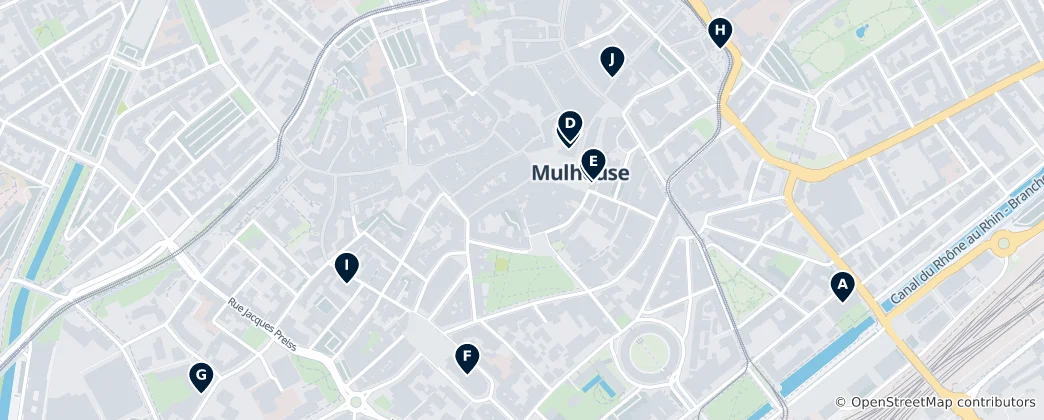 Mapa Mulhouse Must-Sees