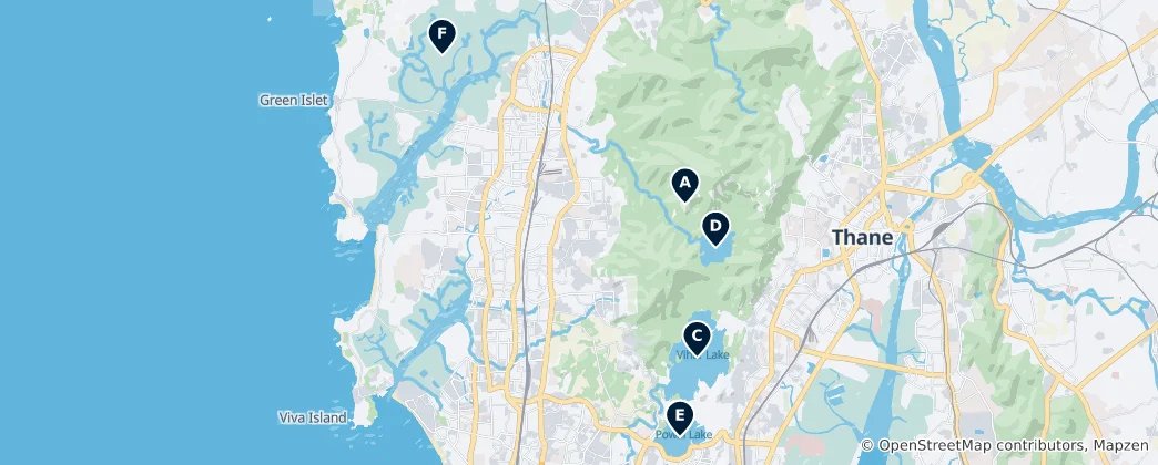 Mapa Caves, Lakes & Protected Areas