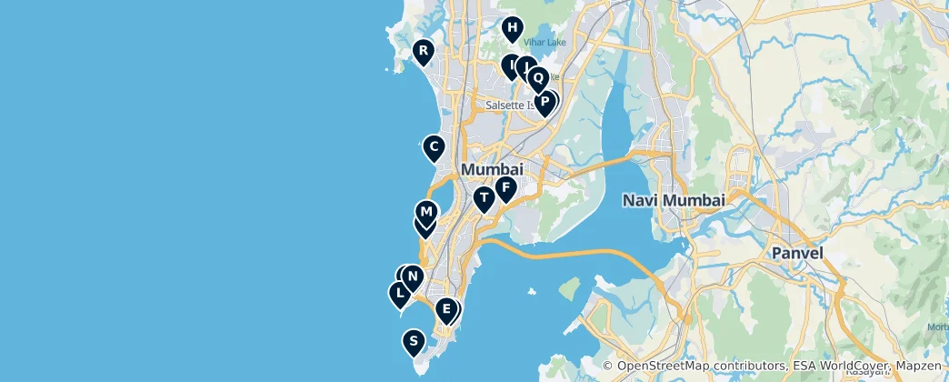 Map of Mumbai's Parks and Gardens