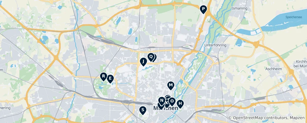 Map of Munich Architectural Styles