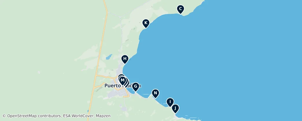 Térkép: Municipio de Puerto Madryn: Coastal Wonders & Wildlife Essentials