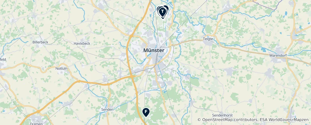 Map of Nature and Birdwatching Escapes