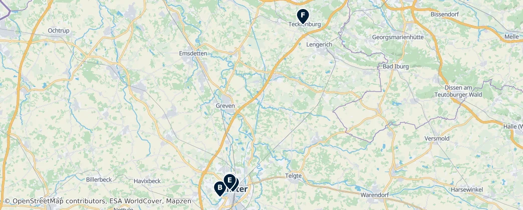 Mappa di Culture and Museums