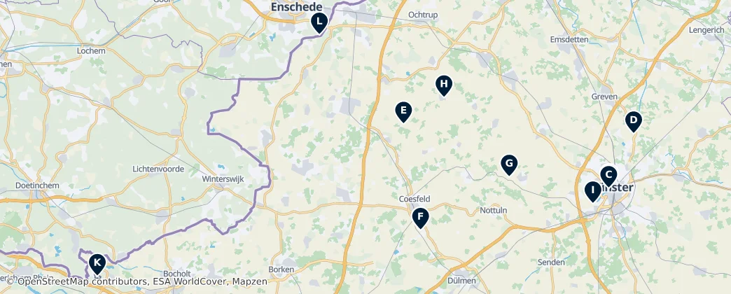 Nature and Heritage Gems — Mapa