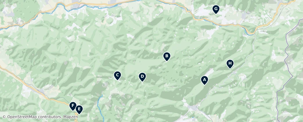 Hidden Caves & Huts — Map